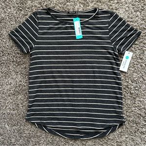 NWT Pink Clover Stitch Fix Exclusive Striped Button-Back Shirt - size Small